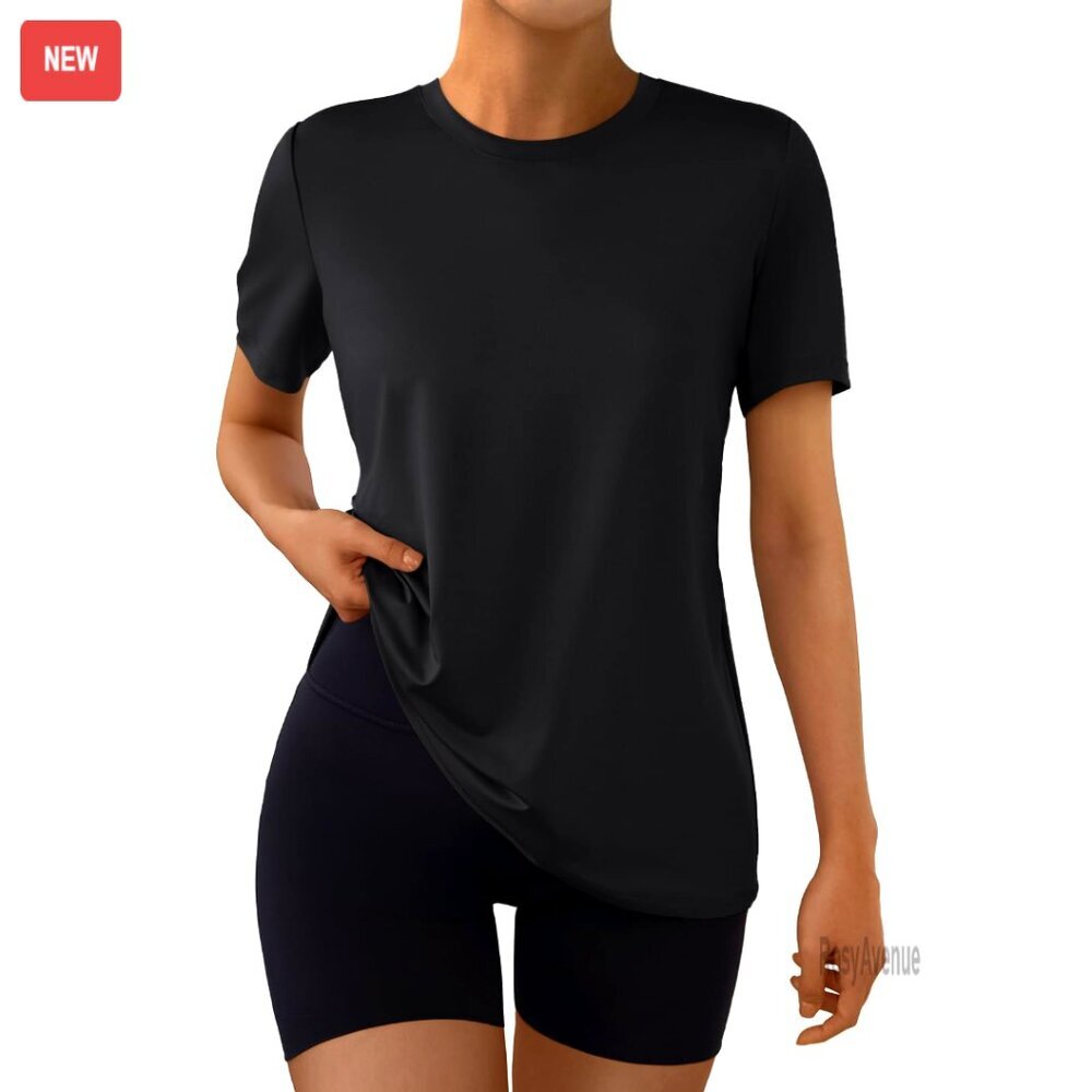Women's Quick Dry Workout Top Short Sleeve Athletic Tee Moisture Wicking